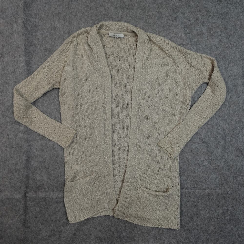 Talula Sweater Womens Extra Small Cardigan Lennox Aritzia‎ Knit Slub Beige Tunic